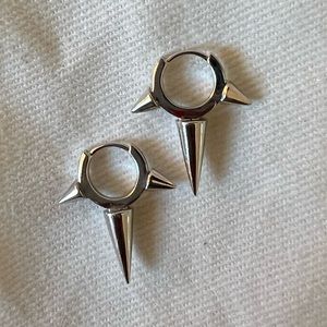 Maria Tash Triple Long Spike Clicker Earrings